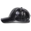Unisex Copper Buckle Pore PU Leather Adjustable Designer Baseball Hat Hip Hop Caps Spring Autumn Outdoor Leisure Hats Travel Accessories for Women Men
