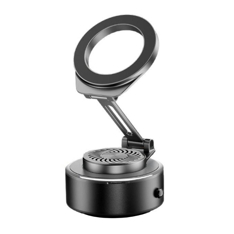 

Portable Secure Magnetic Car Phone Bracket Holder with Vacuum Suction for Navigation Video Calls Safe Driving Experience 1 чорний