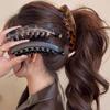 Hair Clips Solid Banana Clip Fish Shaped Hairpin Women's Hair Accessories Ponytail Barrettes Hair Claws Hairpins