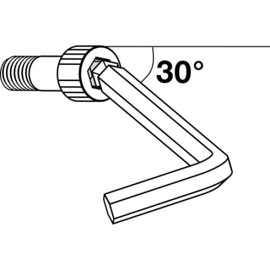 PB Swiss Tools Rainbow Wrench with Ball Light Blue 212-1.5LG Head,
