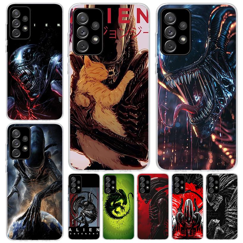Cool A-Alien X-Xenomorph For Samsung Galaxy A52S A42 A32 A22 A12 A02S A51 A50S Phone Case A41 A31 A21S A30S A20S A20E A70 A71 A4