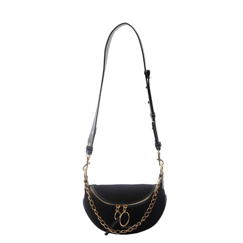Leopard faux suede hobo shoulder bags fashion wide straps designer style sense of luxury chains crossbody feminine bags