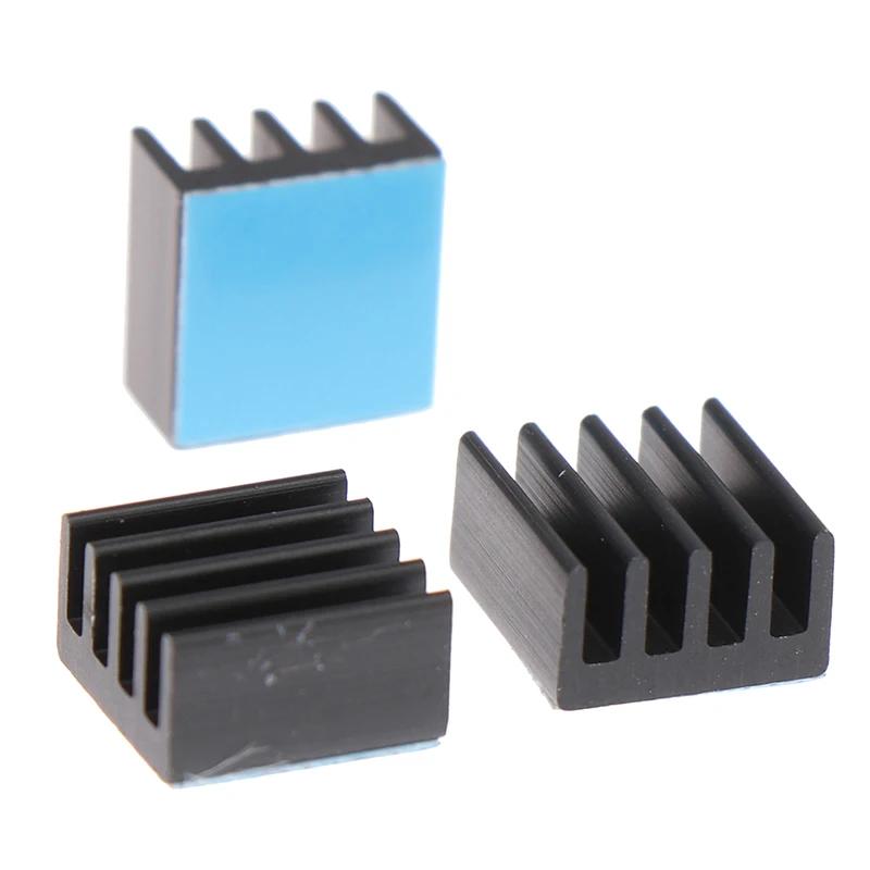 10pcs 8.8*8.8*5mm Aluminum Heatsink Radiator Cooler With Tape Applied