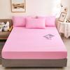 Solid Color Princess Style Brushed Bed Skirt with Dustproof Full Wrap