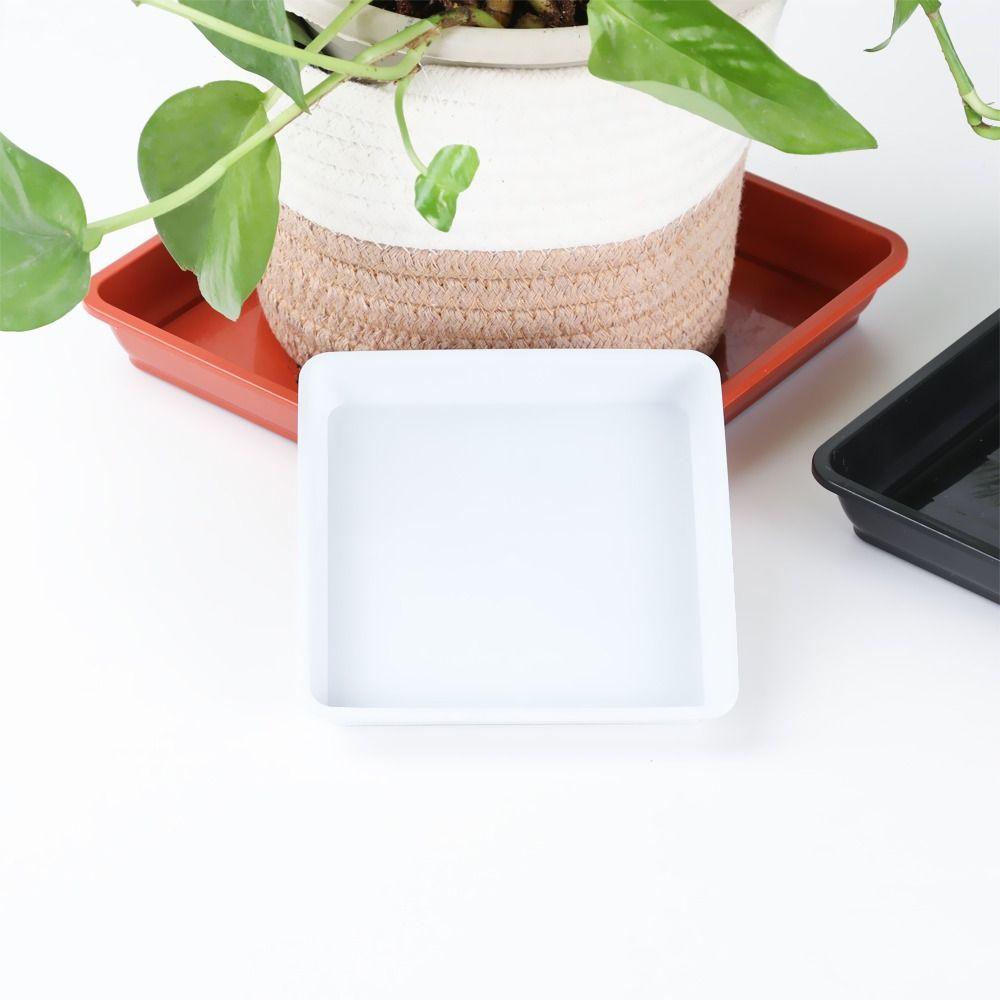 1Pcs Heavy Duty Durable Square Plastic Tray Saucers Indoor Outdoor Drip Trays Plant Saucer