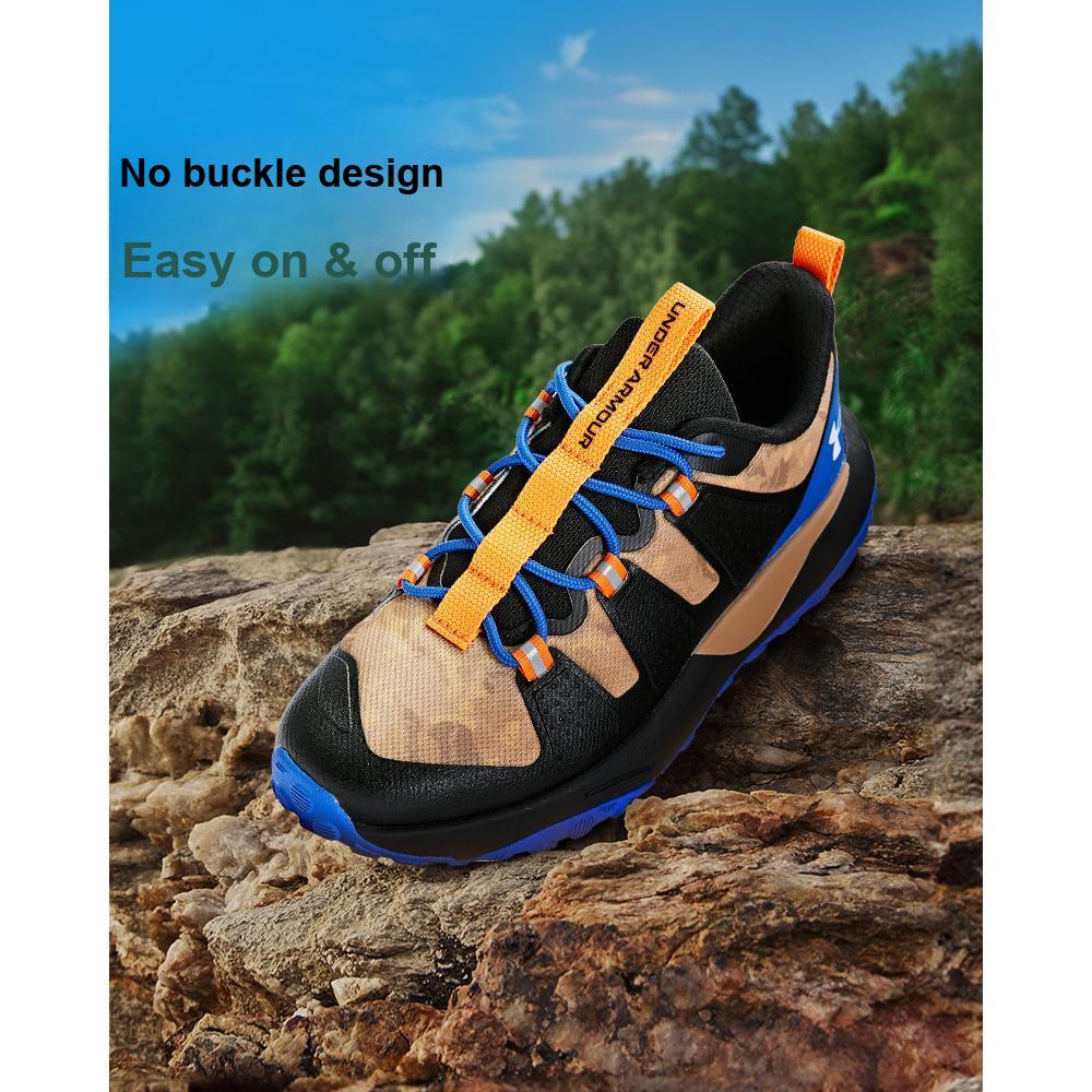 Under Armour Outdoor Shoes Comfortable Versatile Sports Lightweight Low-Top Casual Shoes Kids sneaker Black 2331502