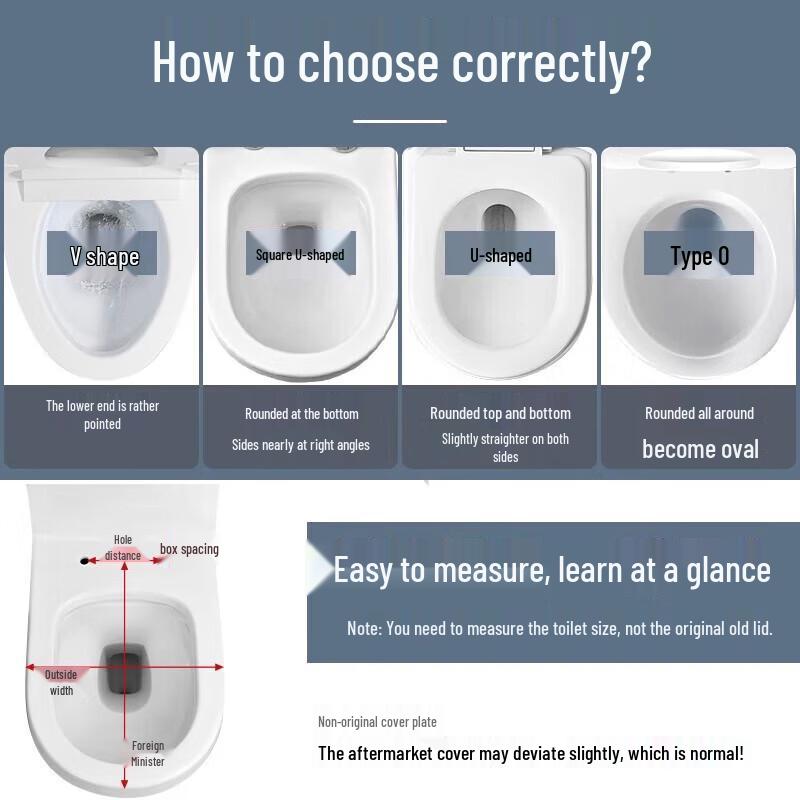 Homeglen Universal Soft-Close Toilet Seat