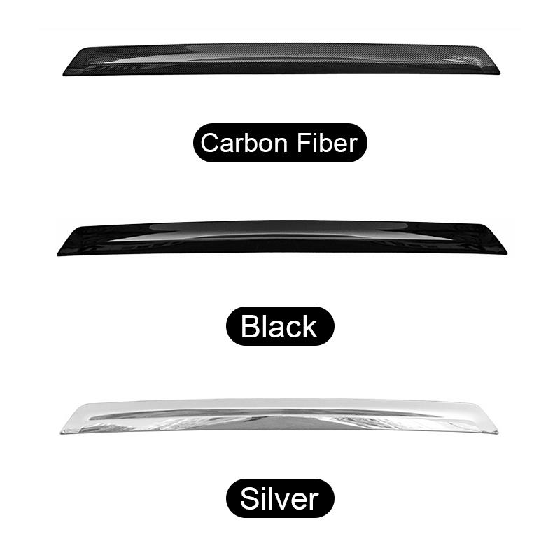 For Toyota Highlander XU70 Kluger 2020 2024 2024 2024 Hybrid Carbon Car Rear Bumper Cover Trim Strips Frame Sticker Accessories