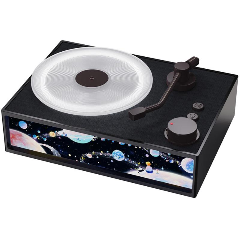 

Retro Bluetooth-compatible Speaker Classic Record Player Style Home Decor Birthday Gift Black