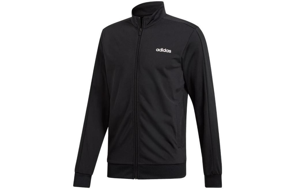 Adidas Casual Sportswear Men's Black Stand Collar Moderate DV2470