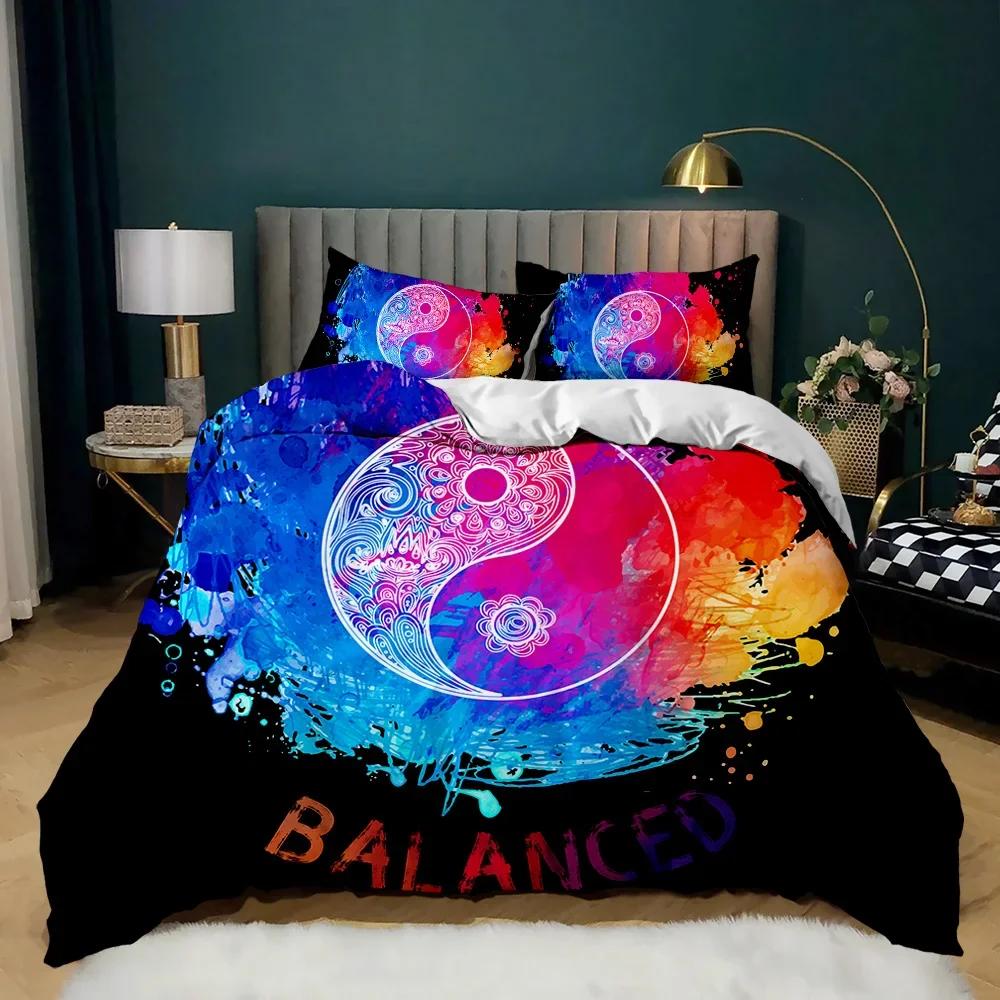 

Gossip Duvet Cover Tie-Dye Decor Exotic Style Bedding Set Adults Colorful Watercolor Pattern Mandala Polyester Comforter Cover 70x133cm 2pcs
