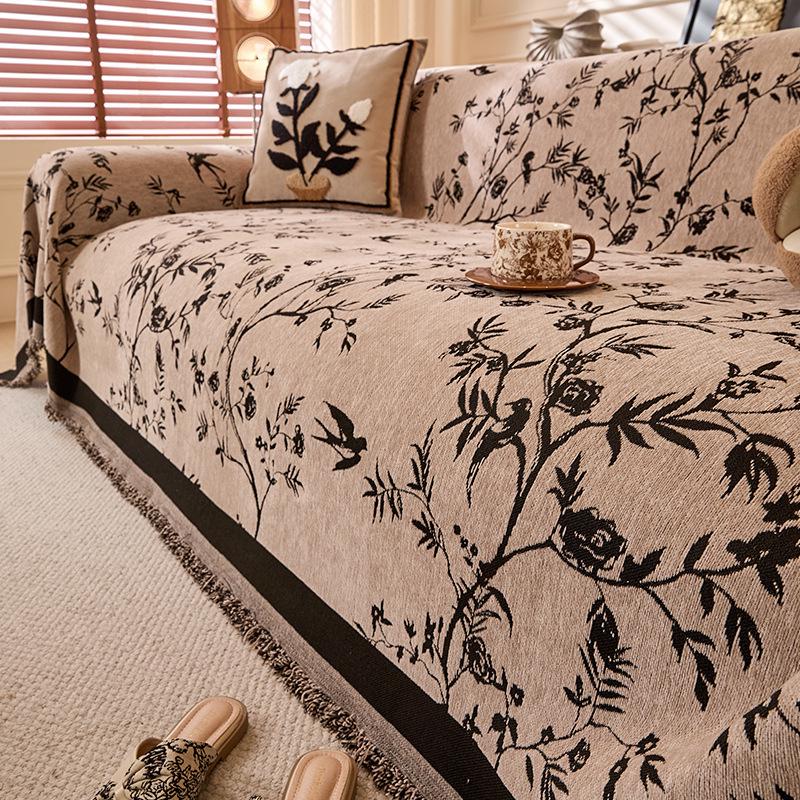 High-End Retro Chenille Sofa Cover 2025 - Anti-Scratch Luxury Cushion