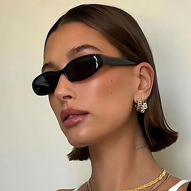 Retro Oval Frame Sunglasses Women Fashion Small Frame Sun Glasses Men Sunglasses Punk Cat Eyes Sunshade Sun Protection Eyewear