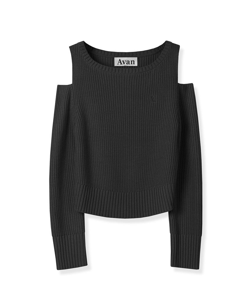 AVANDRESS Noga Shoulder Cut-Out Knit Black
