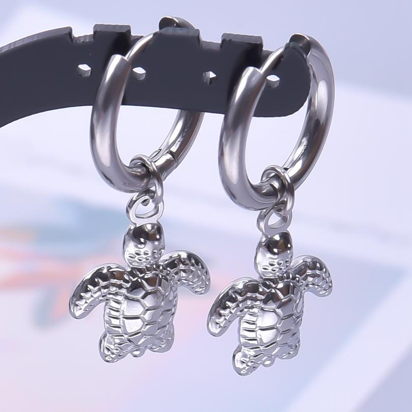 The Sword Earrings For Women/Men Accessories Vintage Jewelry Stainless Steel Hoop Ear Piercing Sabre Charm Goth Pendientes Gifts