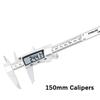 0-150/200mm Stainless Steel Electronic Vernier Calibrator, Inch/Metric Metal Micrometer, Battery-free