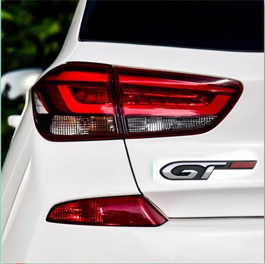 Car Styling GT 3D Metal Chrome Zinc Alloy Emblem Car Badge Body Fender Adhesive Emblem For Peugeot GT RCZ 308 508 3008 5008