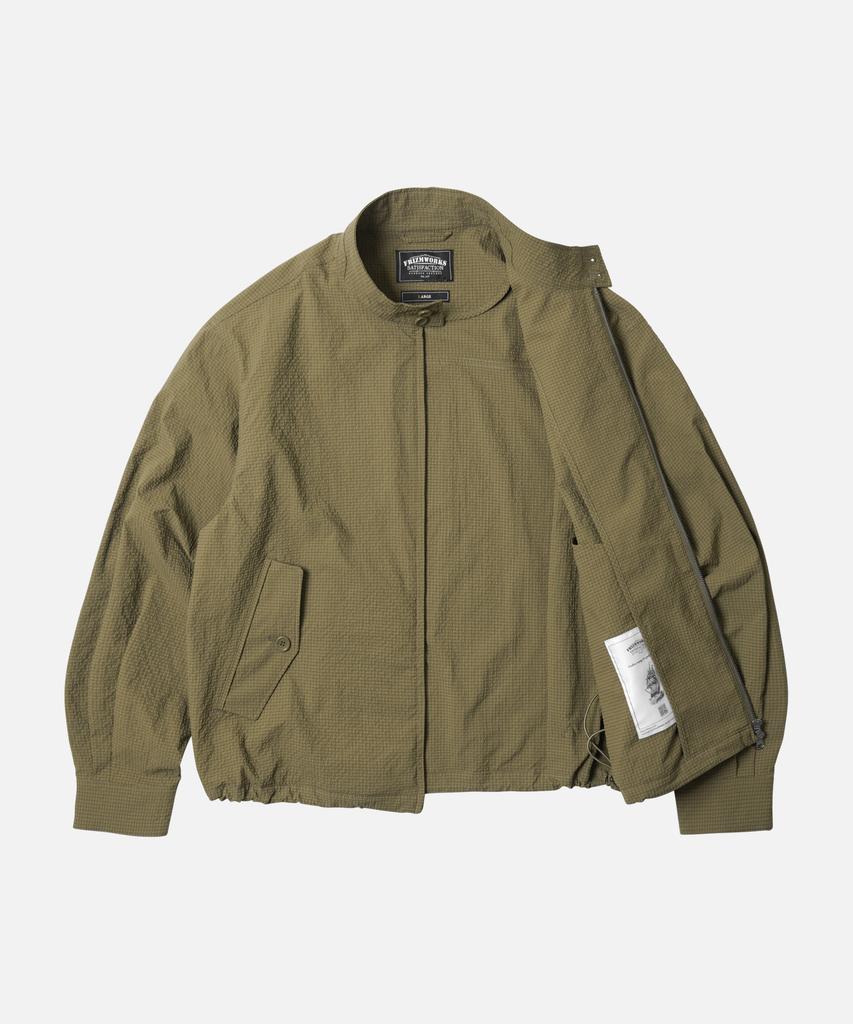 Frizmworks Seersucker Buddy Harrington Jacket _ Beige