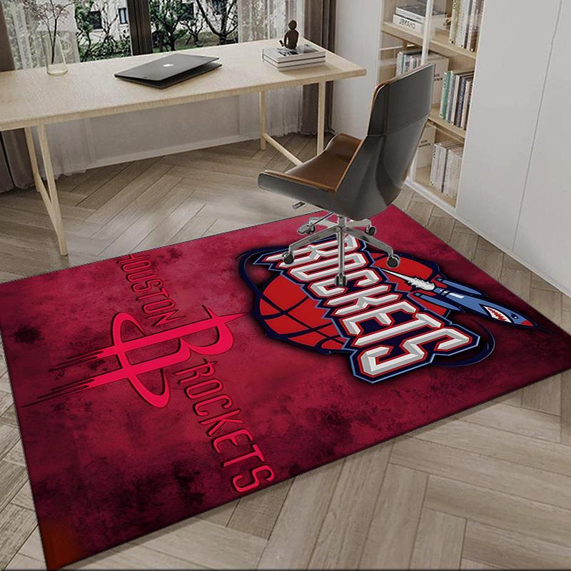 basketball Pride Rockets Carpet, Kitchen Rugs, Yoga Mat, Non-Slip Mats, Rug for Bathroom, Living Room bedroom, Camping Rugs Christmas Gift