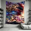 Power Rangers 2D Flat Adventure Tapestry Tapestry Background Cloth Wallmounted Atmospheric Background Cloth Work Of Art Wall Covering Decoration