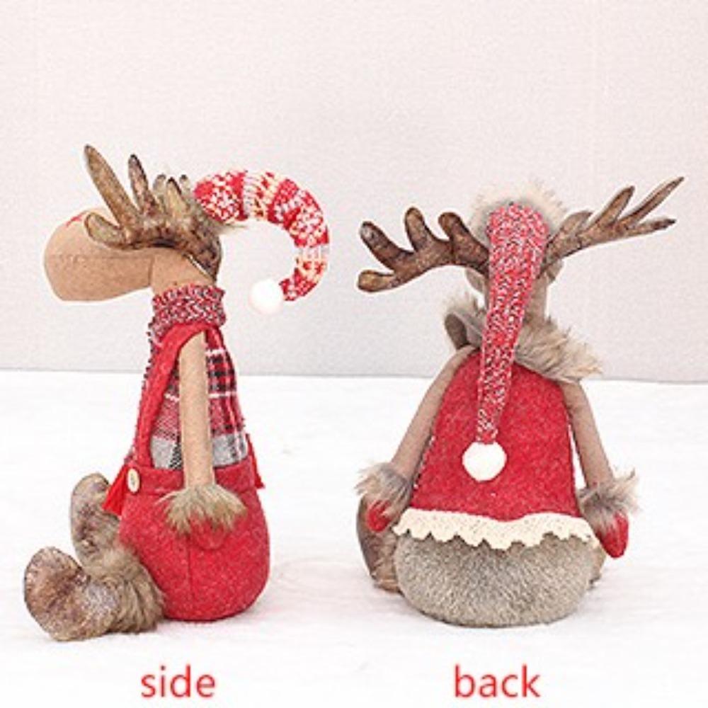 Soft Christmas Elk Telescopic Doll Festival Merry Christmas Decoration New Year Supplies