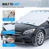 Windshield Cover for Ice And Snow 4-Layer Magnetic Waterproof Protector Snow Cover Protector Car Front Window Sun Shade Cover