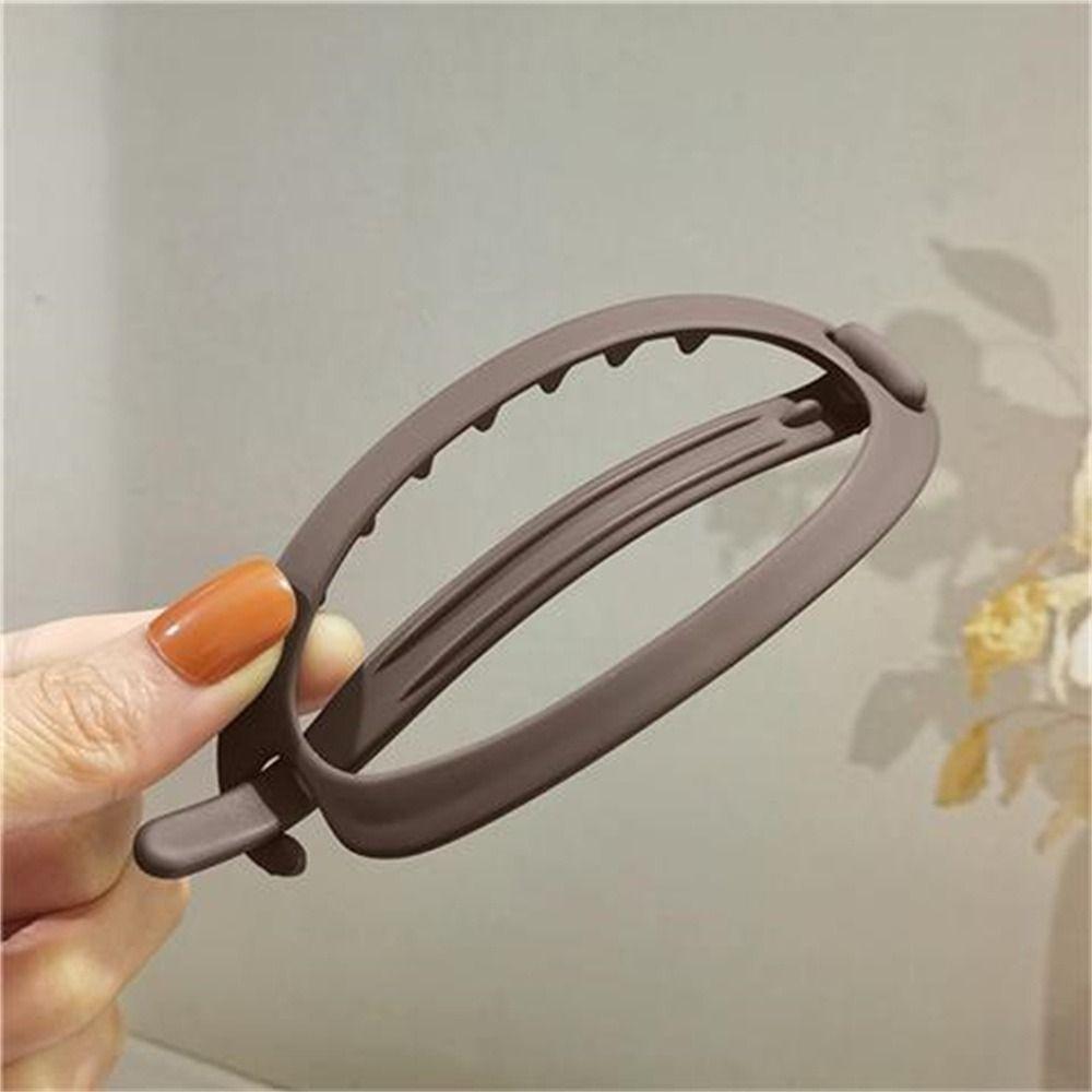 Top Clip Frosted Duckbill Clip Clamps Ponytail Holder Headwear Hair Claws  For Women Girls