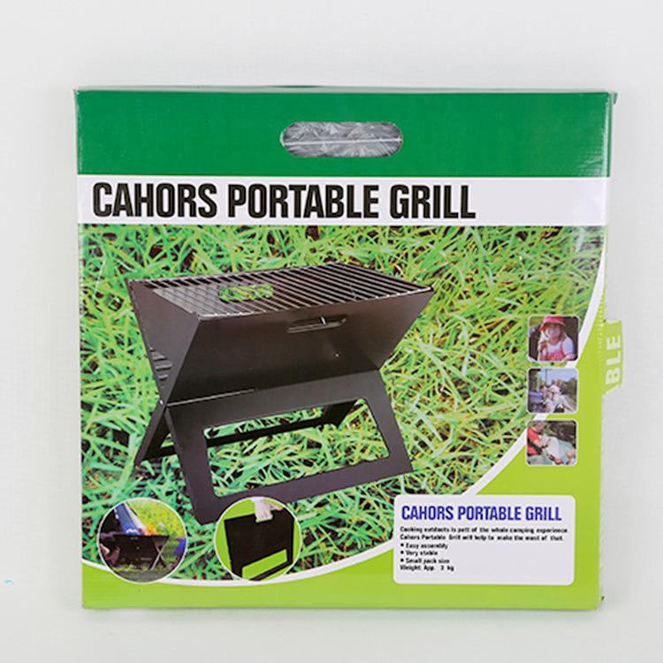 Portable Outdoor Folding Charcoal BBQ Grill and Oven