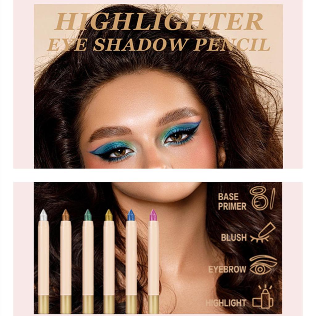 1 ks Vodotěsná tyčinka na oční stíny Hladký krémový třpyt Nemastná Dlouhotrvající tužka na oční stíny Tyčinka rozjasňovače Make-up Krása Nástroj