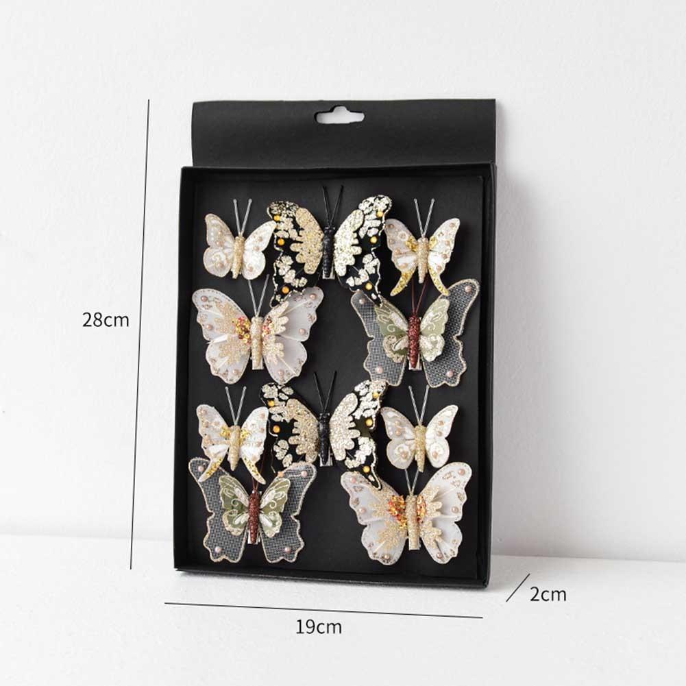 Butterfly Christmas Decoration Handmade Butterfly Set