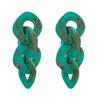 Statement Acrylic Long Link Chain Drop Earrings for Women Brincos Vintage Big Resin Geometric Dangle Earring Fashion Jewelry