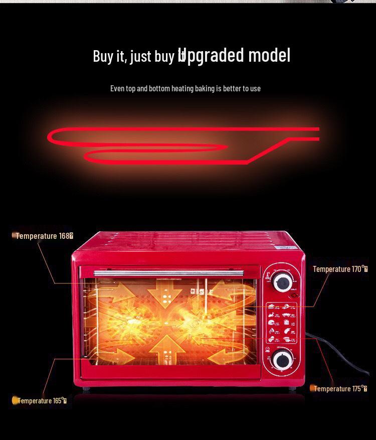 Dual-Layer 22L/48L Multi-Functional Household Electric Baking Oven - Ideal for Large Capacity Baking