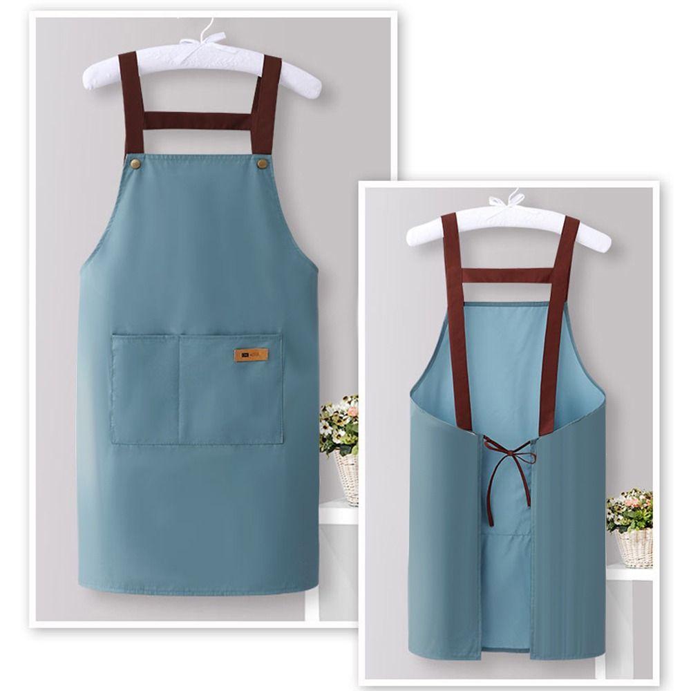 Cartoon Cats Printing Kitchen Apron Oil Proof Easy To Clean Workwear Apron Waterproof Restaurant Uniform