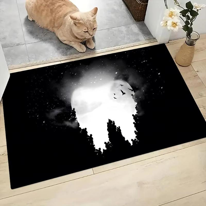 Dentist Tooth Doormat Non-slip Machine Washed Rug Graphic Printed Flannel Doormats for Kitchen Entrance Rugs Home Decor Carpet