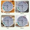 Wall Mounted Temperature Humidity Measurement Meter Clear Scale Steam Room Thermometers Hygrometer Gauge for Sauna Room