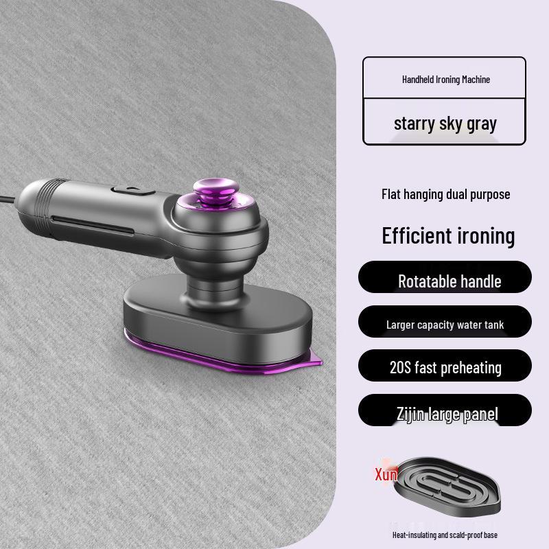 Portable Handheld Dual-Use Mini Steam Iron for Home, Dorm, and Travel UK Plug