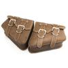 1PC Universal Motorcycle PU Leather Saddlebags Side Tool Pouch Bag Luggage Saddle Bag For Harley Davidson Sportster XL883 XL1200