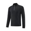 Men's Half-Zip Breathable Sweat-Absorbing Long Sleeve Sports T-Shirt for Running & Training