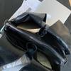 American Retro Oil Wax Leather Large Capacity Tote Bag Black High-end Versatile One-shoulder Underarm Bag Commuter Crossbody Bag