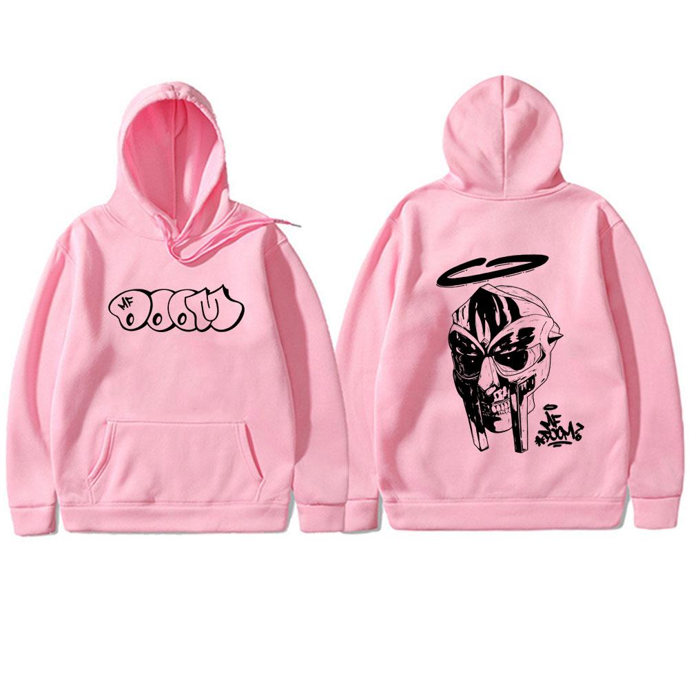 Rapper Mf Doom Double Sided Printed Hoodie Men Women Fashion Oversized Sweatshirt Male Vintage Fleece Cotton Pullover Hoodies