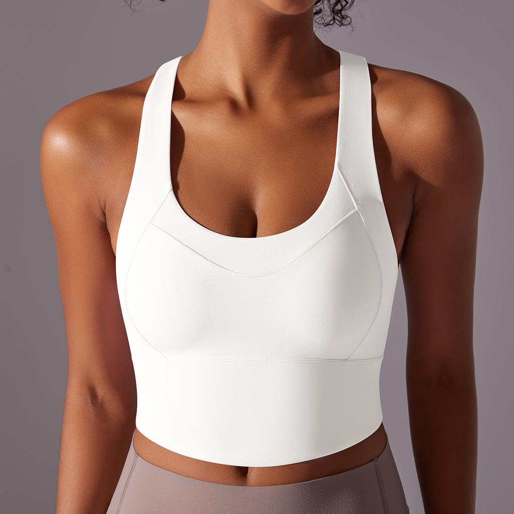 Naked Sports Bra Gathers Sexy Seamless One-piece Cup, Beautiful Back Yoga Bra, Running And Fitness Vest For Women