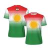 Kurdish Flag Print T-shirt for Men Football Sport Street Casual Short Sleeve O-neck T Shirts Run Summer Fashion Kurds Tee Top