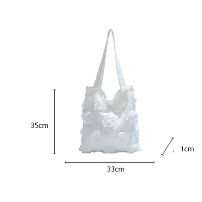 Three-Dimensional Flower Shoulder Bags Personality Women Casual Bag Underarm Femme Beautiful Shopper Totes AVE