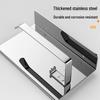Punch-Free Wall-Mounted Stainless Steel Toilet Paper Holder for Hotels