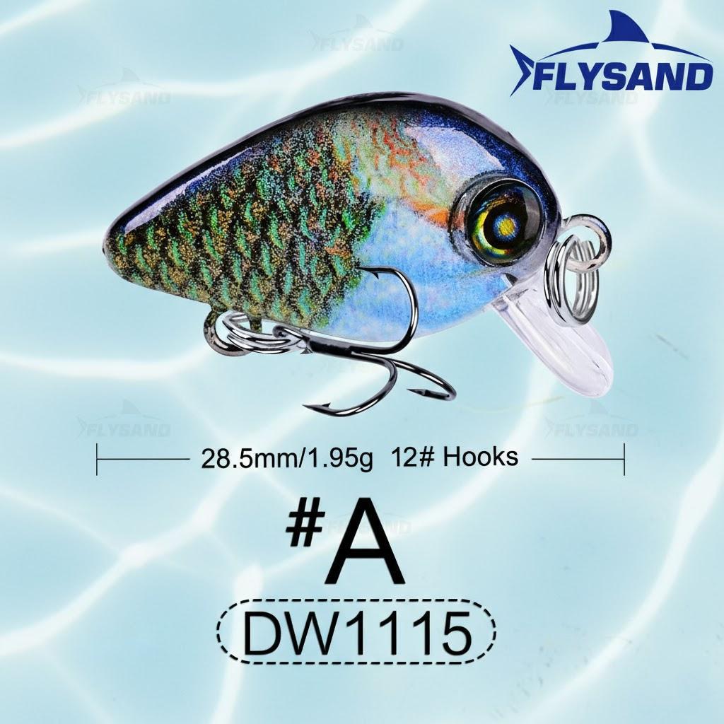 2.85 см Рыболовная воблерная приманка 1.95 г Мини Жесткая приманка Воблер Искусственная приманка для рыбалки в пресной и соленой воде