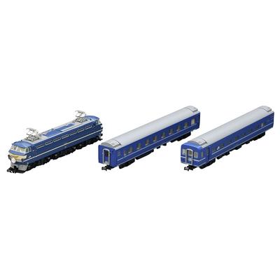 TOMIX N Gauge JR EF66 Blue Train Set 98388 Electric Locomotive Model Train Railroads