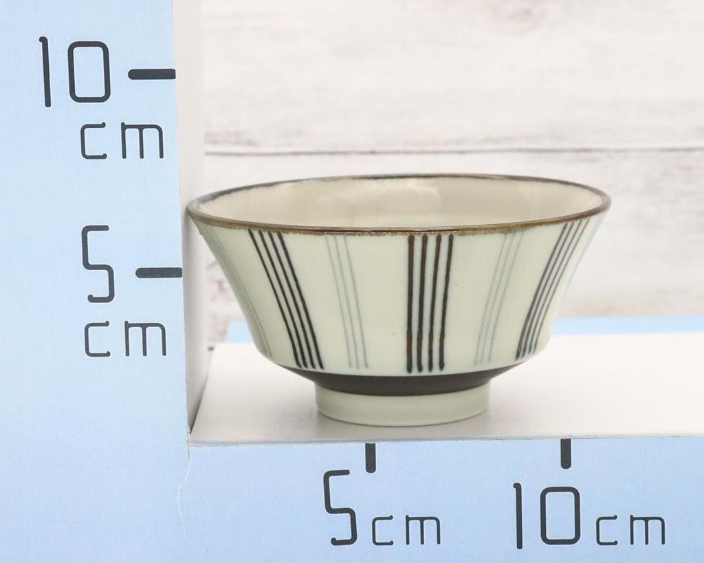 Castle Enterprises [Set of 10 11cm Rain-style Mino Ware Rice Bowls] - Monochrome Style - Casual and Makes Food Stand Out