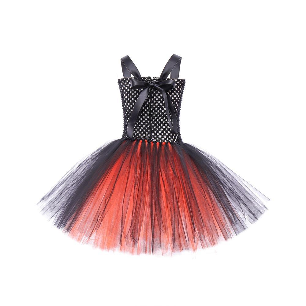 Halloween children's costumes new girls pumpkin masquerade show tutu dress little witch princess dress