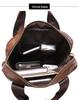 A4 Vertical Document Retro Men's Cowhide Crossbody Briefcase Shoulder Bag