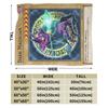 Anime Yu Gi Oh Card Blanket Cover Fleece  Warm Throw Blanket for Airplane Travel Bedroom Quilt